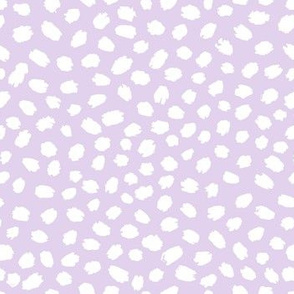 Lilac painted polka dots by Jac Slade
