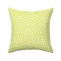 Lime Green painted polka dots by Jac Slade