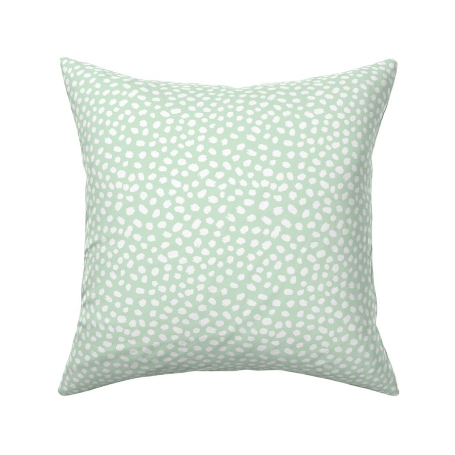 Mint Green painted polka dots by Jac Slade