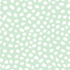 Mint Green painted polka dots by Jac Slade
