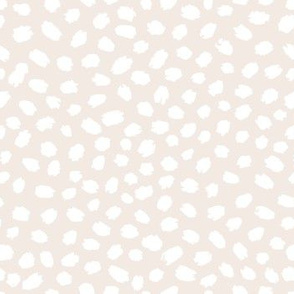 Neutral painted polka dots by Jac Slade