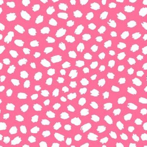 Pink pop painted polka dots by Jac Slade
