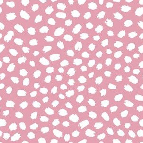 Raspberry purple painted polka dots by Jac Slade