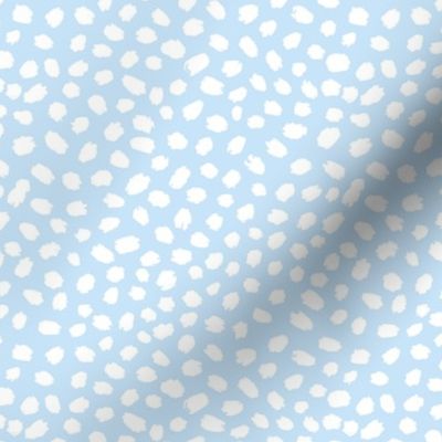 Sky Blue painted polka dots by Jac Slade