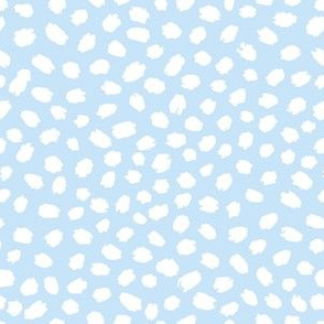 Sky Blue painted polka dots by Jac Slade