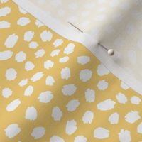 Sunshine Yellow painted polka dots by Jac Slade