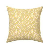 Sunshine Yellow painted polka dots by Jac Slade