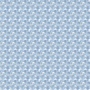 Classic Blue Monotone Unicorn Forest | MINI