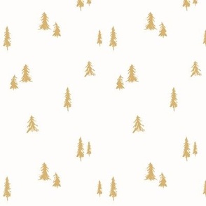 Forest Forest (Gold on Chalk Background)