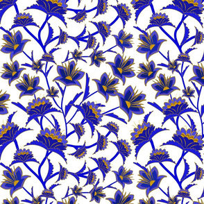 Chinoiserie Blue Floral 