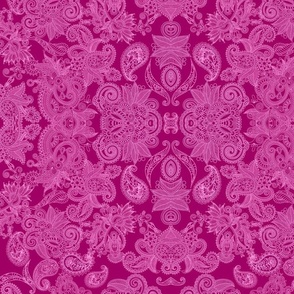 Pink Paisley Coordinate Pattern