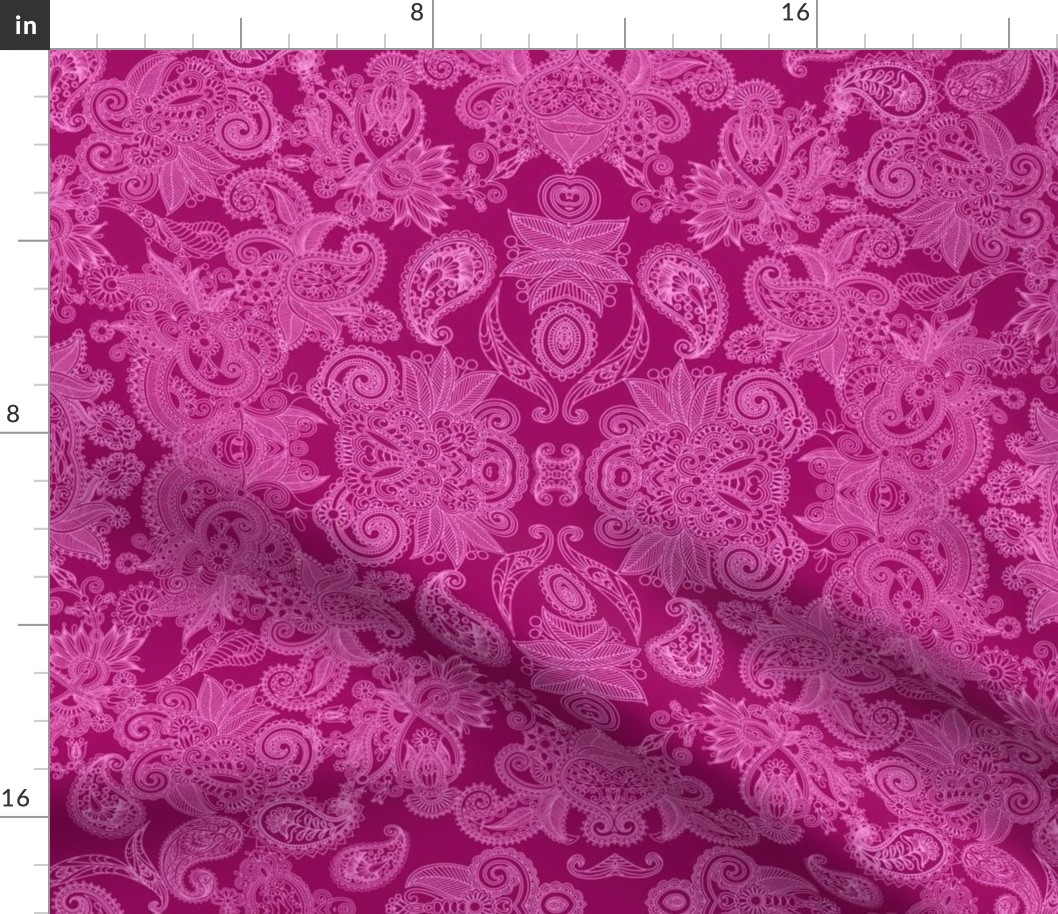 Pink Paisley Coordinate Pattern