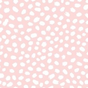 Pastel Pink painted polka dots by Jac Slade