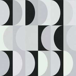 Mid Century Modern Shapes - Moonlight Shades / Large
