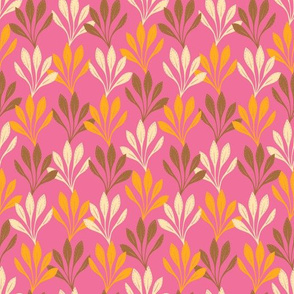 Palms fronds Retro Pink by Jac Slade