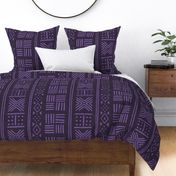 Royal Purple Mudcloth Geometric Motifs 1 - jumbo