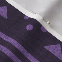 Royal Purple Mudcloth Geometric Motifs 1 - jumbo