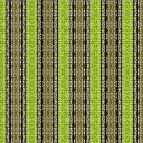 Bold Textured Rustic Green and Brown Stripes