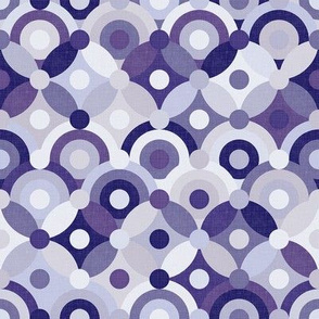 Retro Shapes - Night Lavender / Medium