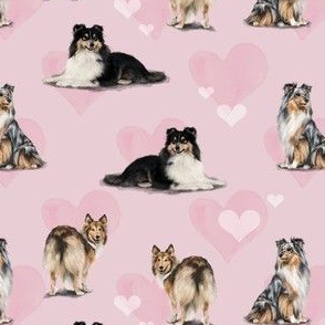 The Shetland Sheepdog Pink 