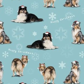 The Christmas Shetland Sheepdog