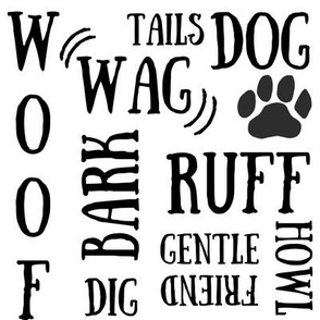 Black and white dog quote-large