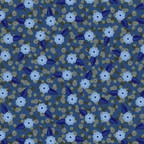 Dusky Blue Floral