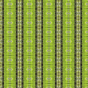 Rustic Ornamental Green and Brown Stripes