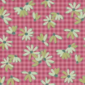 Daisy Chain Pink Gingham