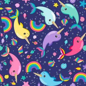 This is one gorgeous Narwhal themed Natty coloured wallpaper  OMG Ubuntu