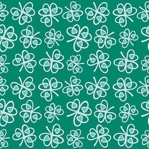 Celtic love shamrocks green small scale