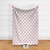Aurora - Dusty Pink & Red Geometric Large Scale
