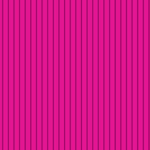 Small Horizontal Pin Stripe Pattern - Vivid Magenta and Rich Plum