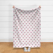 Aurora - Light Pink & Red Geometric Large