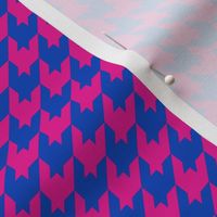 Houndstooth Pattern - Vivid Magenta and Sapphire Blue