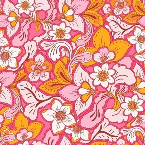 Boho Summer Bright Pink by Jac Slade