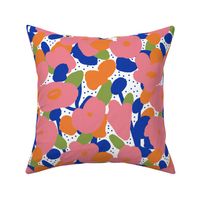 Dotty Floral Pink and Orange