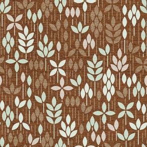 Wild grass and Wheat Brown Medium scale