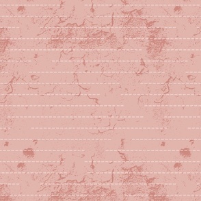 Dashed stripes on scratched texture Blush Large scale