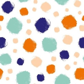 Tropical Painterly Irregular Circles 