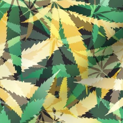 Jungle Leaf Gold Green Blend