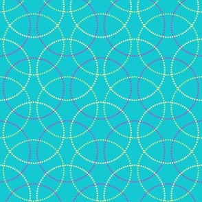 Dotted circles - blue