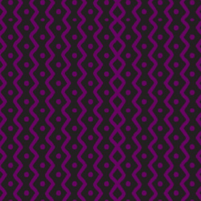 Zig Zag & Dots_Purple & Black_10x8