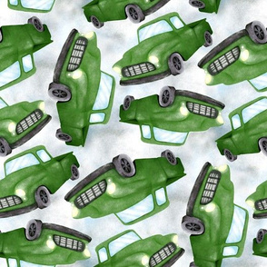 Super Cool Boyish Green Pickup Trucks 