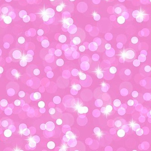 Sparkly Bokeh Pattern - Fuchsia Blush Color