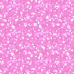 Small Sparkly Bokeh Pattern - Fuchsia Blush Color