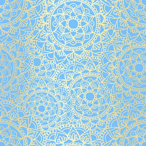 Light Blue Mandala Pattern