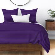 Horizontal Awning Stripe Pattern - Grape and Deep Violet