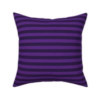 Horizontal Awning Stripe Pattern - Grape and Deep Violet