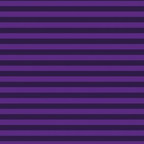 Horizontal Bengal Stripe Pattern - Grape and Deep Violet